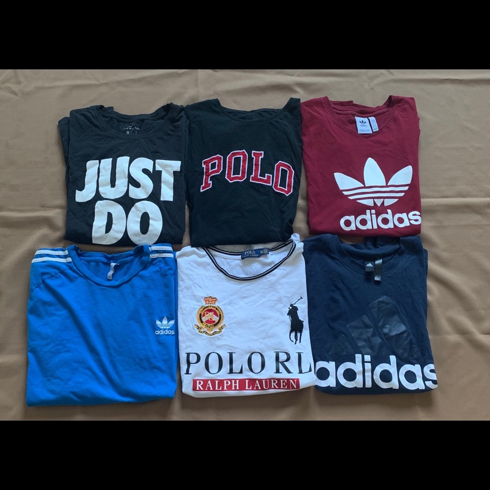 Nike,adidas and Ralph Lauren T shirts XXL